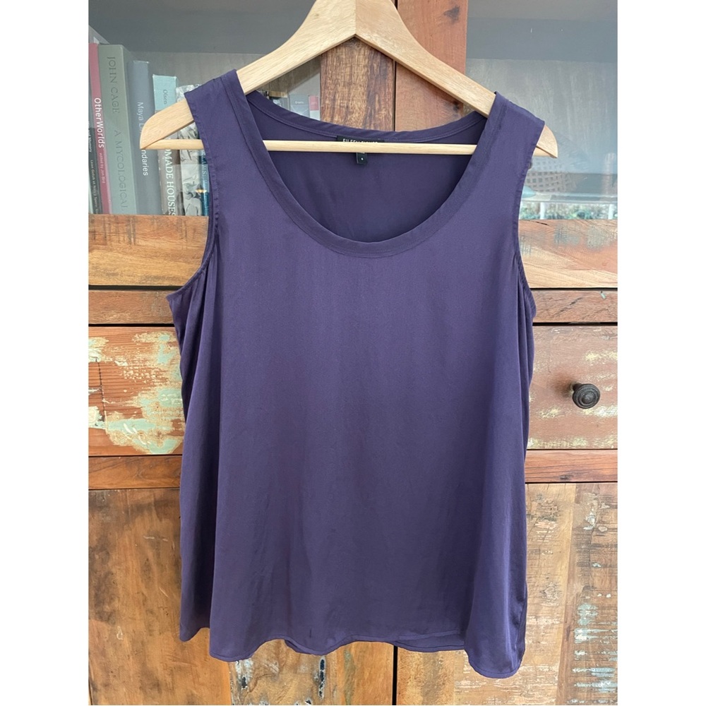Purple Silk Eileen Fisher Tank
